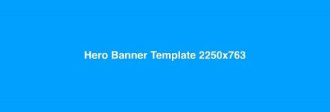 Hero banner template