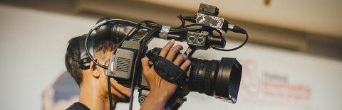 stock image of camera man